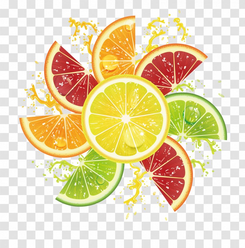 Lemon Download - Orange - Delicious Fruit Juice Beverage Advertising Design Transparent PNG