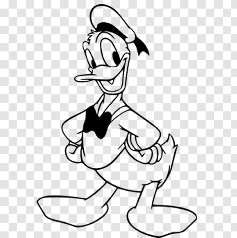 Donald Duck Daisy Mickey Mouse Daffy - Line Art - Face Recognition Transparent PNG
