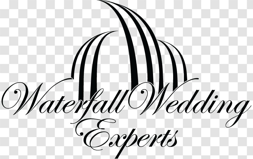 Logo Font Design Brand Wedding - Line Art - Mountain Waterfall Transparent PNG