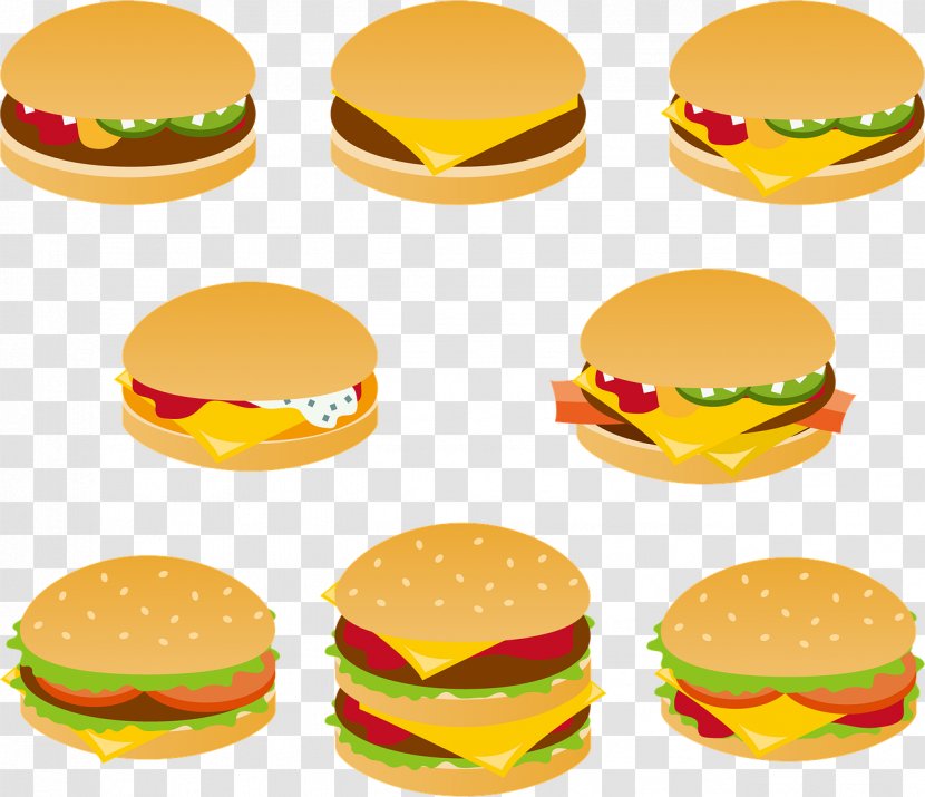 Junk Food Cartoon - Finger - Dish Veggie Burger Transparent PNG