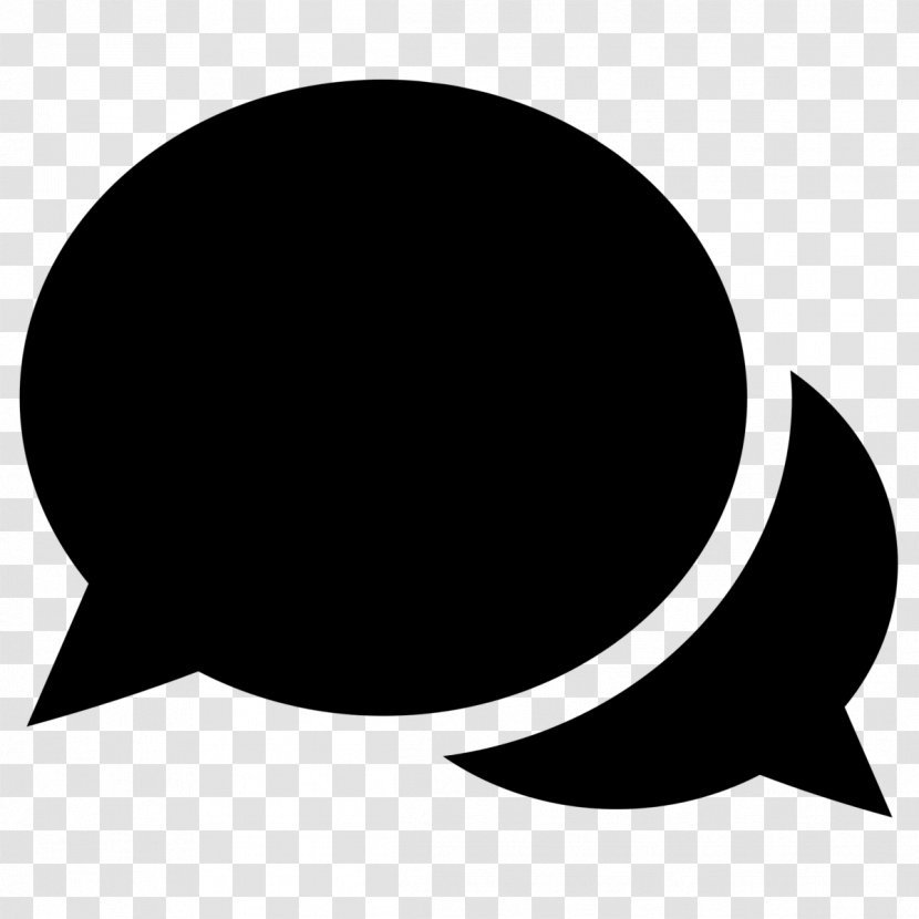 Speech Balloon Clip Art - Black Transparent PNG