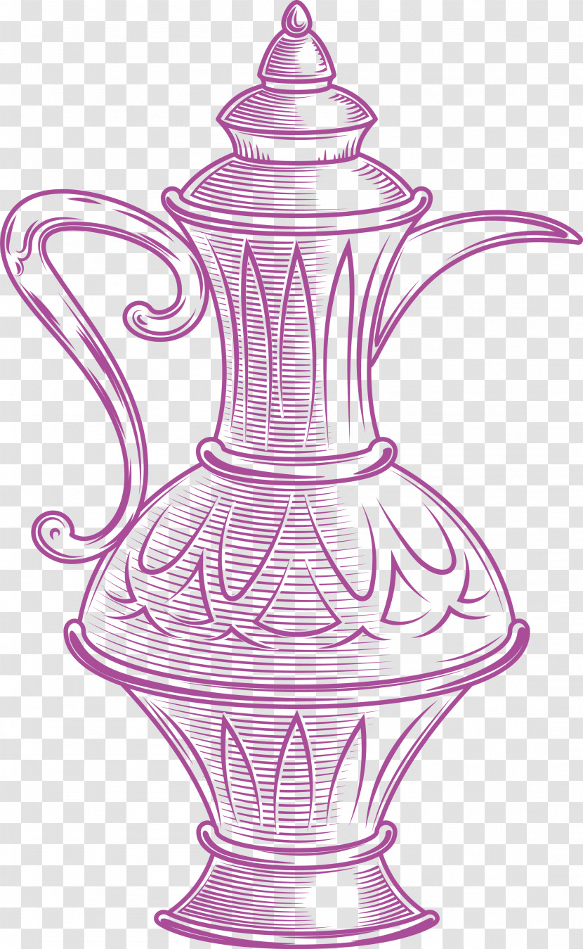 Pink Vase Magenta Serveware Transparent PNG