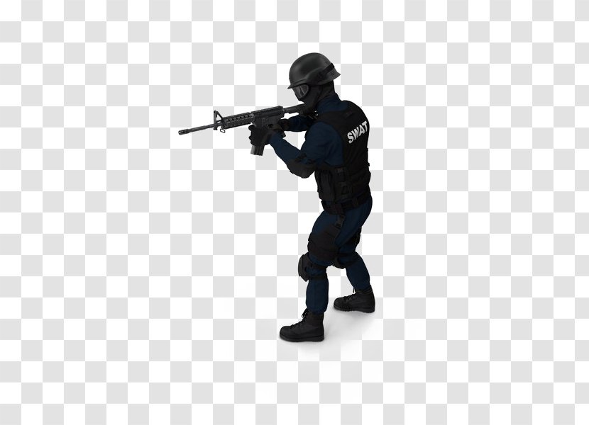 SWAT Police Officer Image - Machine Gun - Swat Transparent PNG