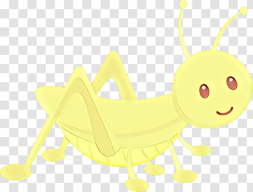 Yellow Cartoon Insect Caterpillar Moths And Butterflies Transparent PNG