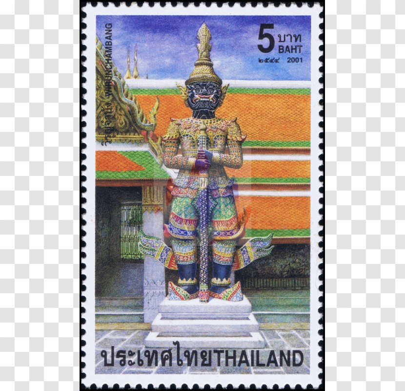 Temple Statue Bangkok Postage Stamps Shrine - Place Of Worship Transparent PNG