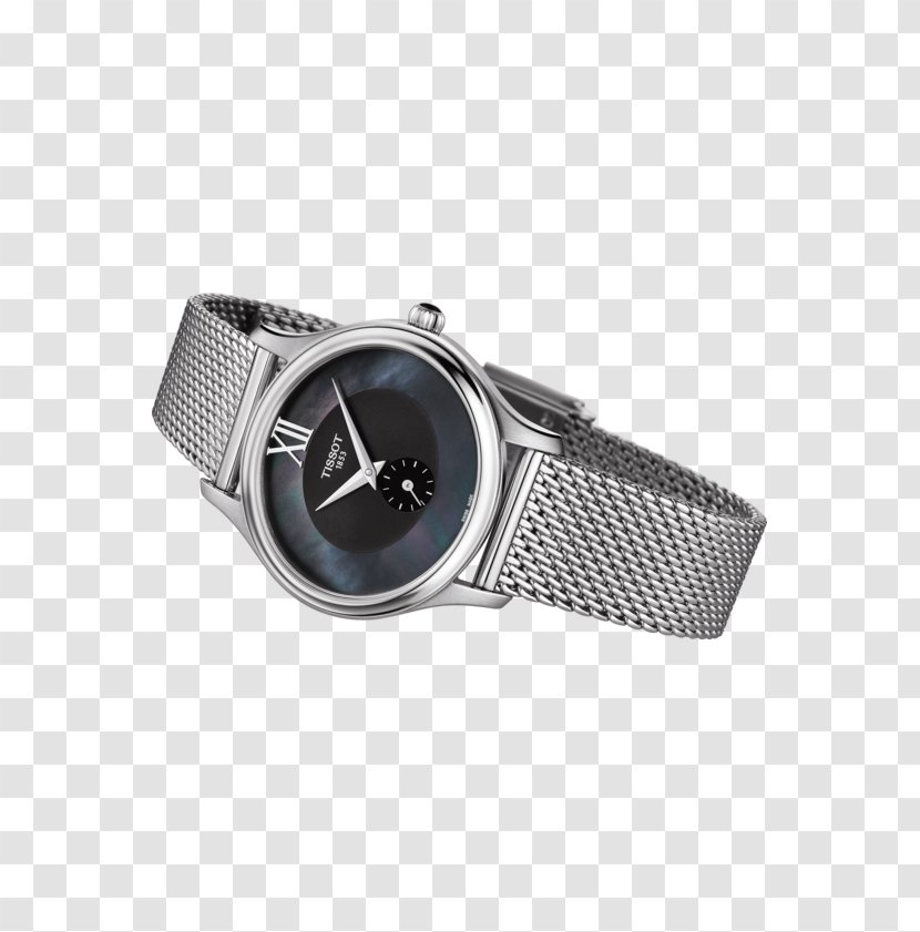 Tissot Watch Strap Clock Nacre - Steel Transparent PNG