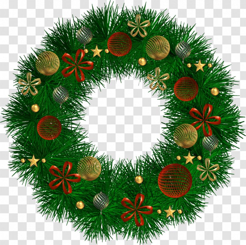 Christmas Ornament Advent Wreath - Pine Family Transparent PNG