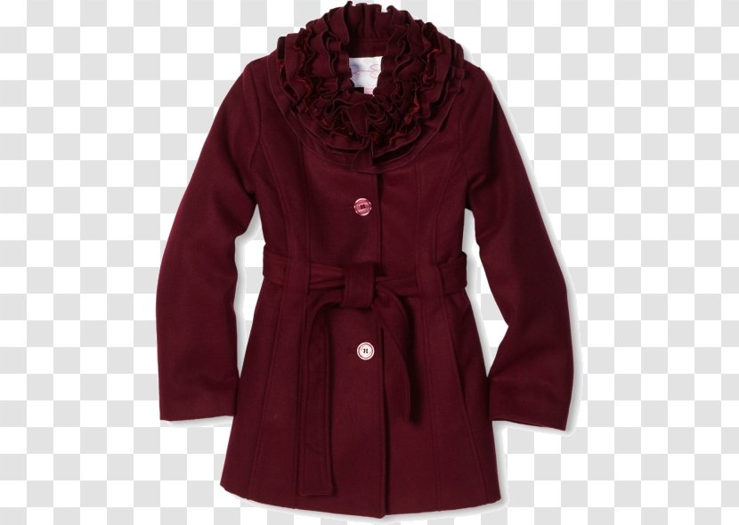 Overcoat Jacket Dress Collar - Frame - Burgundy Blazer Transparent PNG