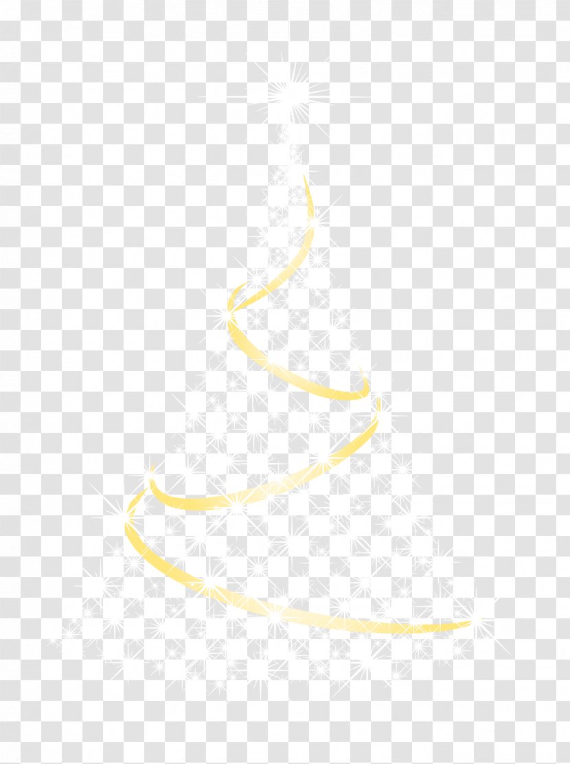 Line Angle Point White Pattern - Sparkling Christmas Tree Transparent PNG
