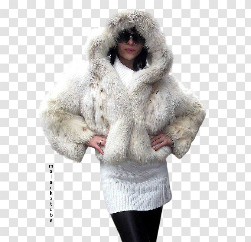 Fur Clothing Overcoat Wool Jacket - Neck - Nina Agdal Transparent PNG
