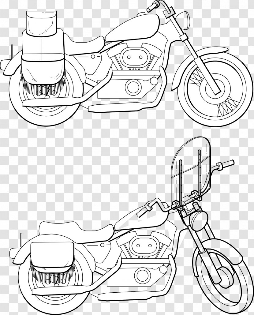 Car Motorcycle Windshield Motor Vehicle Windscreen Wipers Clip Art - Line - Motorbike Transparent PNG
