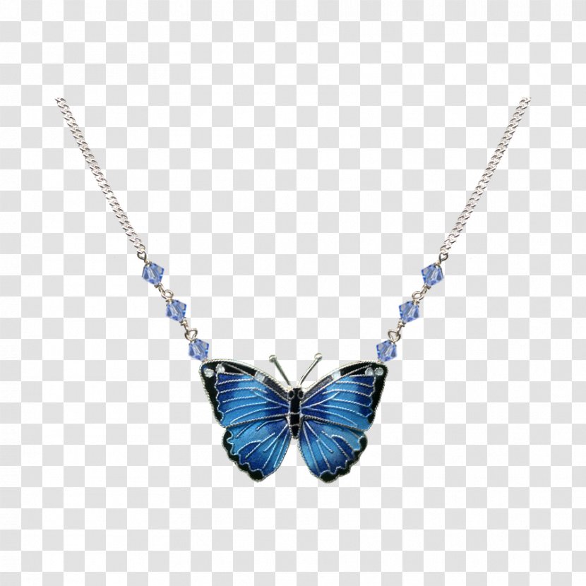 Necklace Blue Morpho Ayahuasca Center Jewellery Earring Charms & Pendants - Neck Transparent PNG