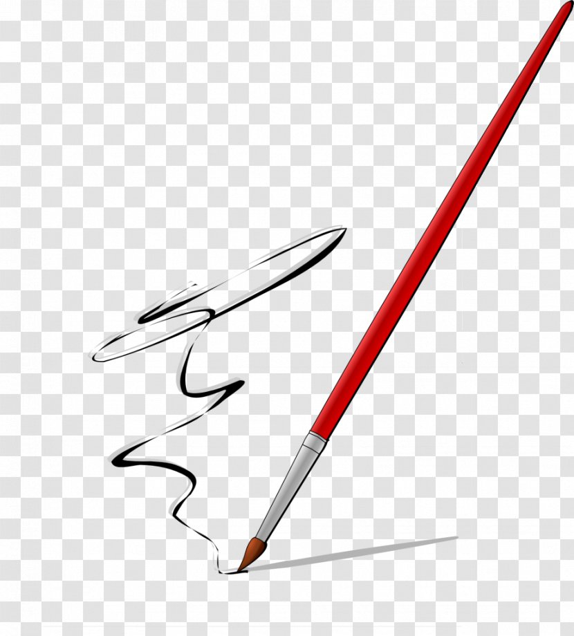 Paintbrush Painting - Office Supplies Transparent PNG