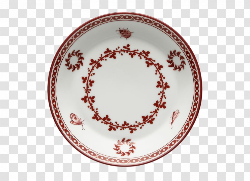 Plate Porcelain Saucer Tableware Maroon Transparent PNG