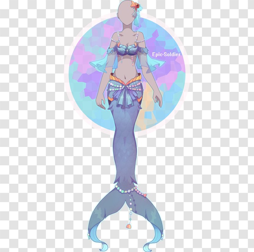 DeviantArt Drawing Costume Designer Character - Mermaid - Tail Transparent PNG