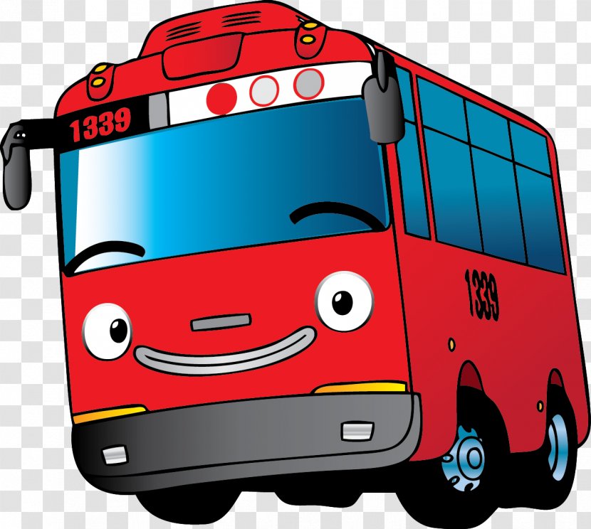 Bus Car Motor Vehicle Mode Of Transport - Automotive Design - Tayo Transparent PNG