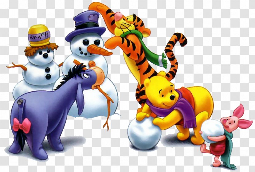 Winnie-the-Pooh Piglet Eeyore Tigger Winnipeg - Very Merry Pooh Year - It's Snowing Transparent PNG