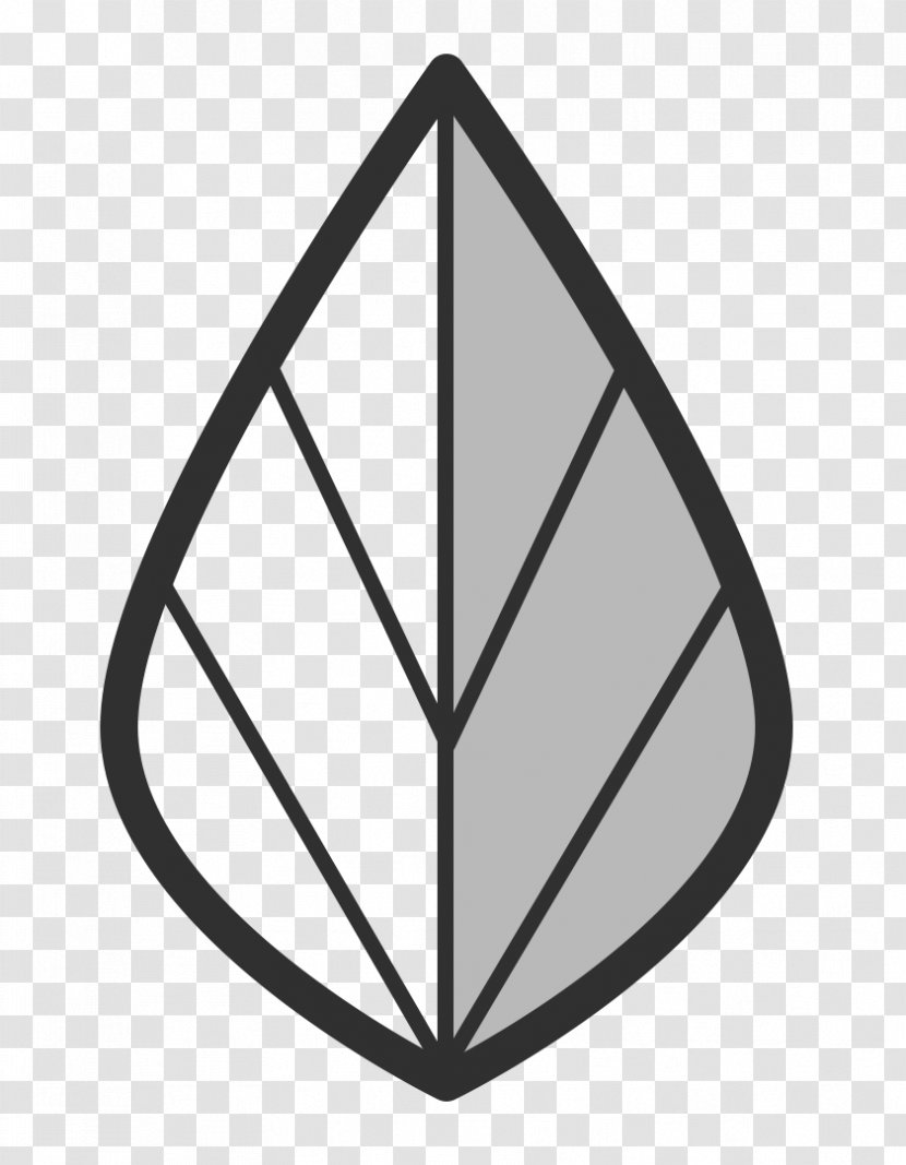 Logo Black And White Leaf Transparent PNG