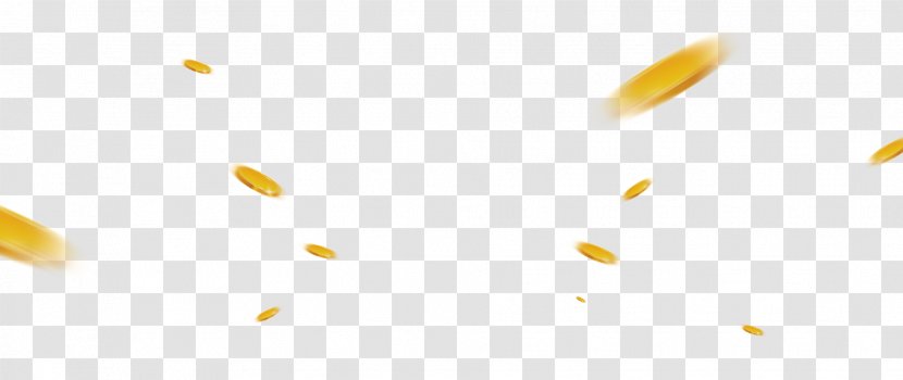 Paper Pattern - Petal - Gold Coins Fly Floating Material Transparent PNG
