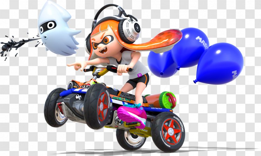 Mario Kart 8 Deluxe Super Bros. Splatoon - Toy Transparent PNG