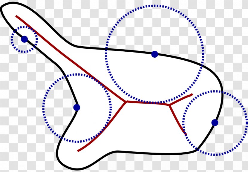 Local Feature Size Point Geometry Line Medial Axis - Tree - Disjoint Transparent PNG