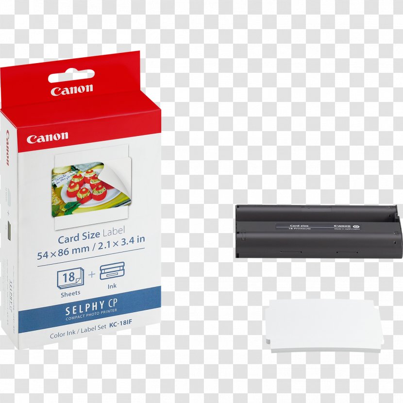 Paper Canon SELPHY CP1300 Printer Ink Cartridge - Printing - Supermarket Cards Transparent PNG