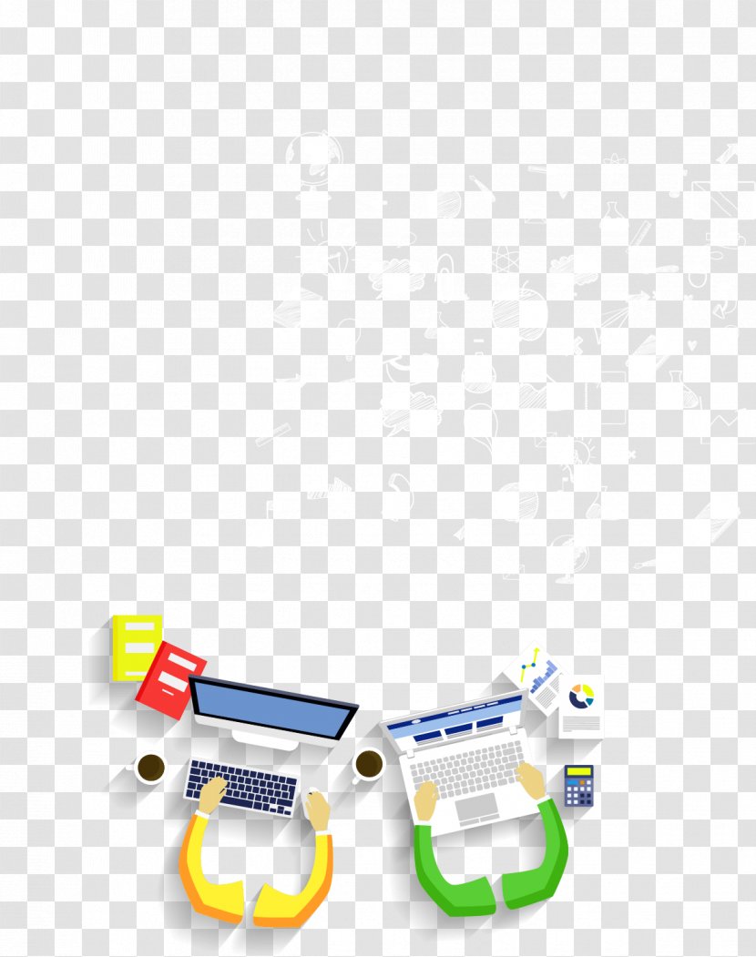 Android Software - Client - Yellow Cartoon Computer Decoration Pattern Transparent PNG