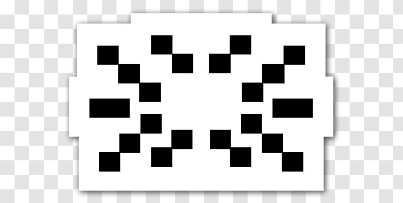 Space Invaders Street Art Clip - Black Transparent PNG