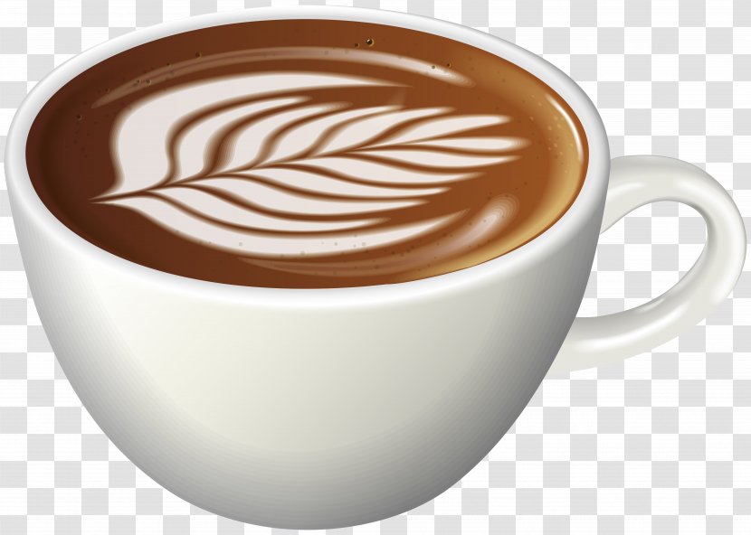 Latte Coffee Caffè Americano Cappuccino Doppio - Mocaccino - Art Clip Image Transparent PNG