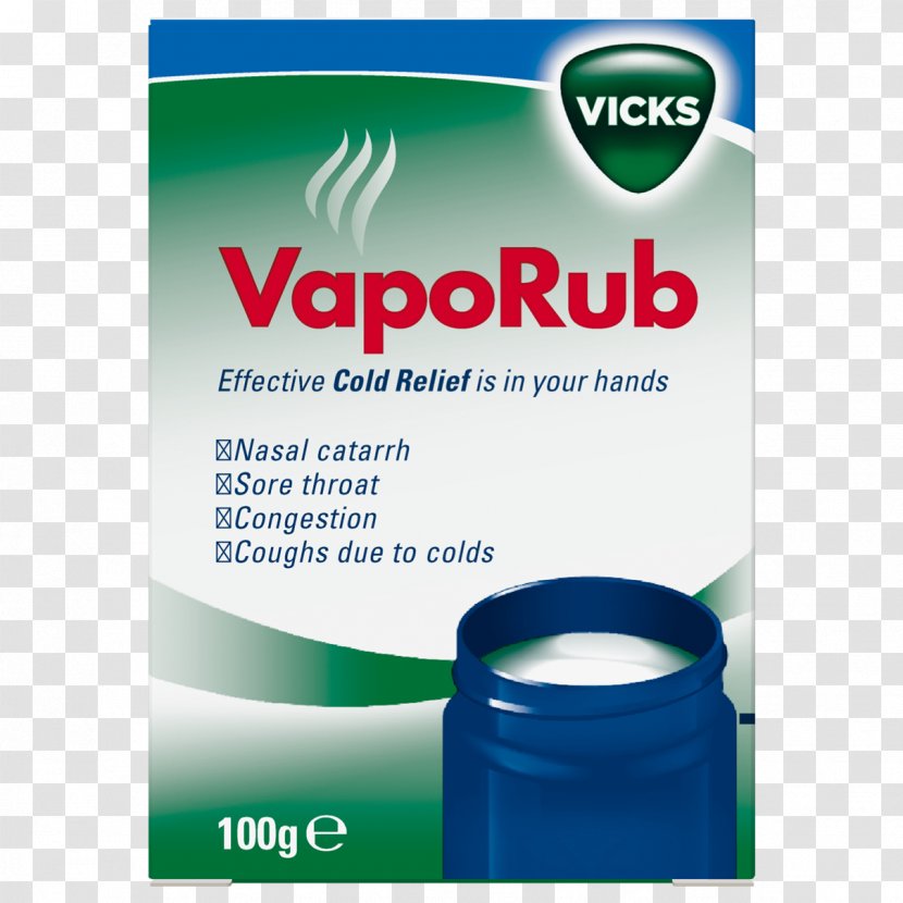 Vicks VapoRub Nasal Congestion Common Cold Cough - Nose Transparent PNG