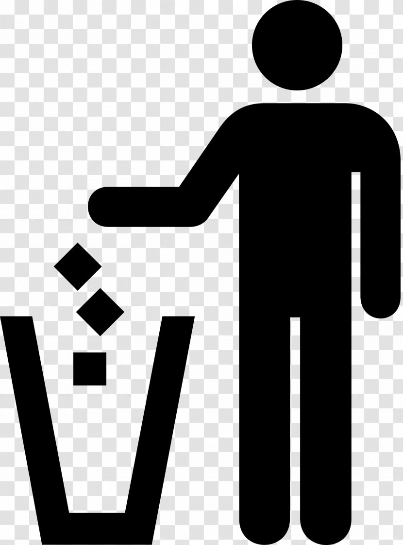 Rubbish Bins & Waste Paper Baskets Litter Sign Recycling Bin - Symbol - Point Takeaway Transparent PNG