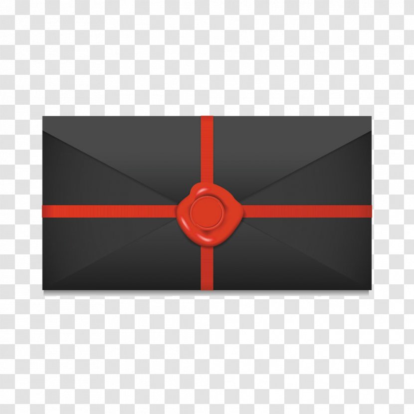 Envelope Computer File - Red - Black Transparent PNG