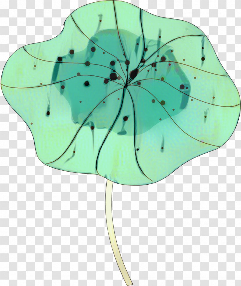 Green Leaf Background - Aqua - Morning Glory Flower Transparent PNG