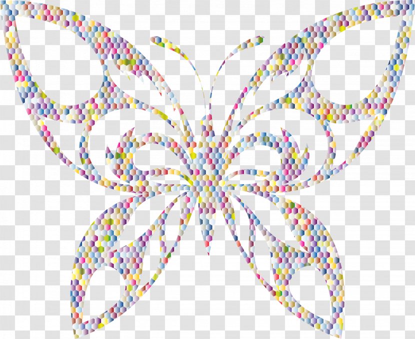 Butterfly Drawing Clip Art - Symmetry - Hexagonal Transparent PNG