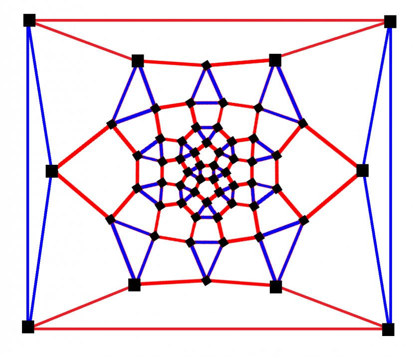 Rhombicosidodecahedron Archimedean Solid Graph Of A Function Schlegel Diagram Regular Polygon - Cans Layered Transparent PNG