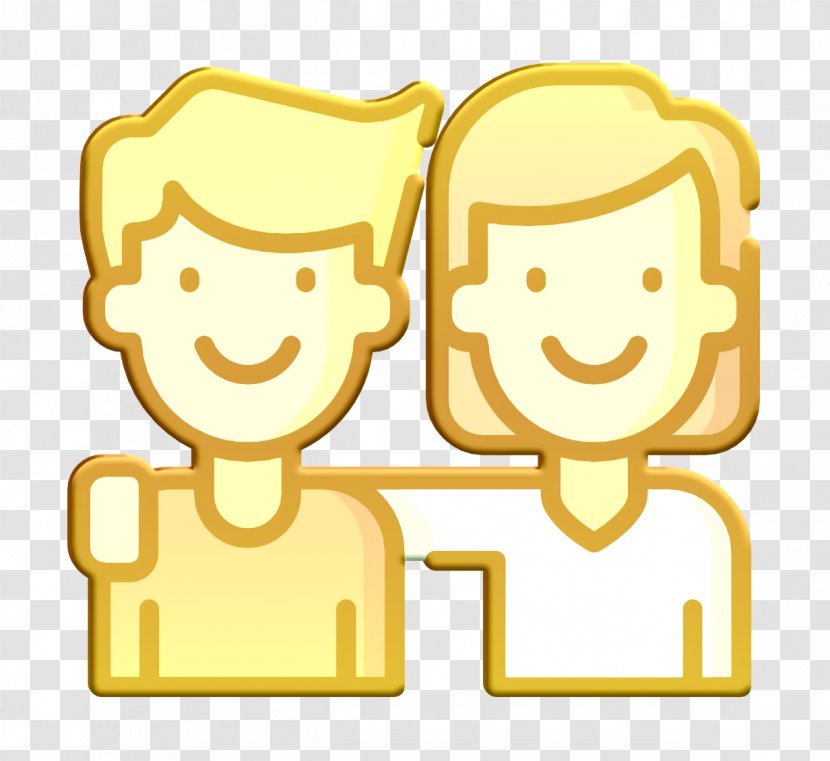 Friendship Icon - Cartoon - Gesture Happy Transparent PNG
