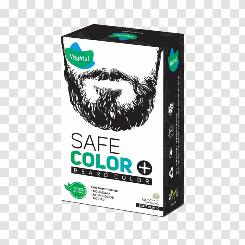 Human Hair Color Coloring Vegetal Safe 25gm (Soft Black) - Moustache - Beard Transparent PNG