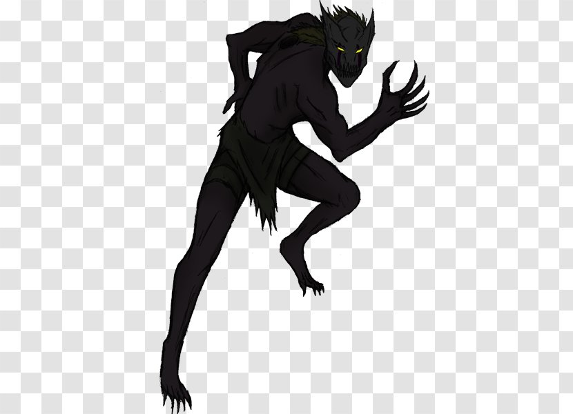 Werewolf Illustration Demon Silhouette Mammal - Supervillain Transparent PNG