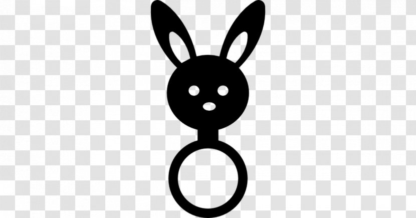 Clip Art Logo Silhouette Hare - Bunny Head Cute Transparent PNG