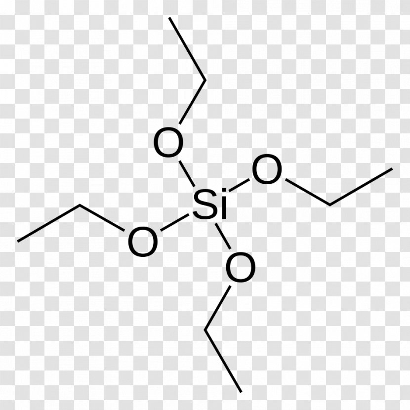 Tetraethyl Orthosilicate Silicic Acid Ethyl Group - Acetic - Line Art Transparent PNG