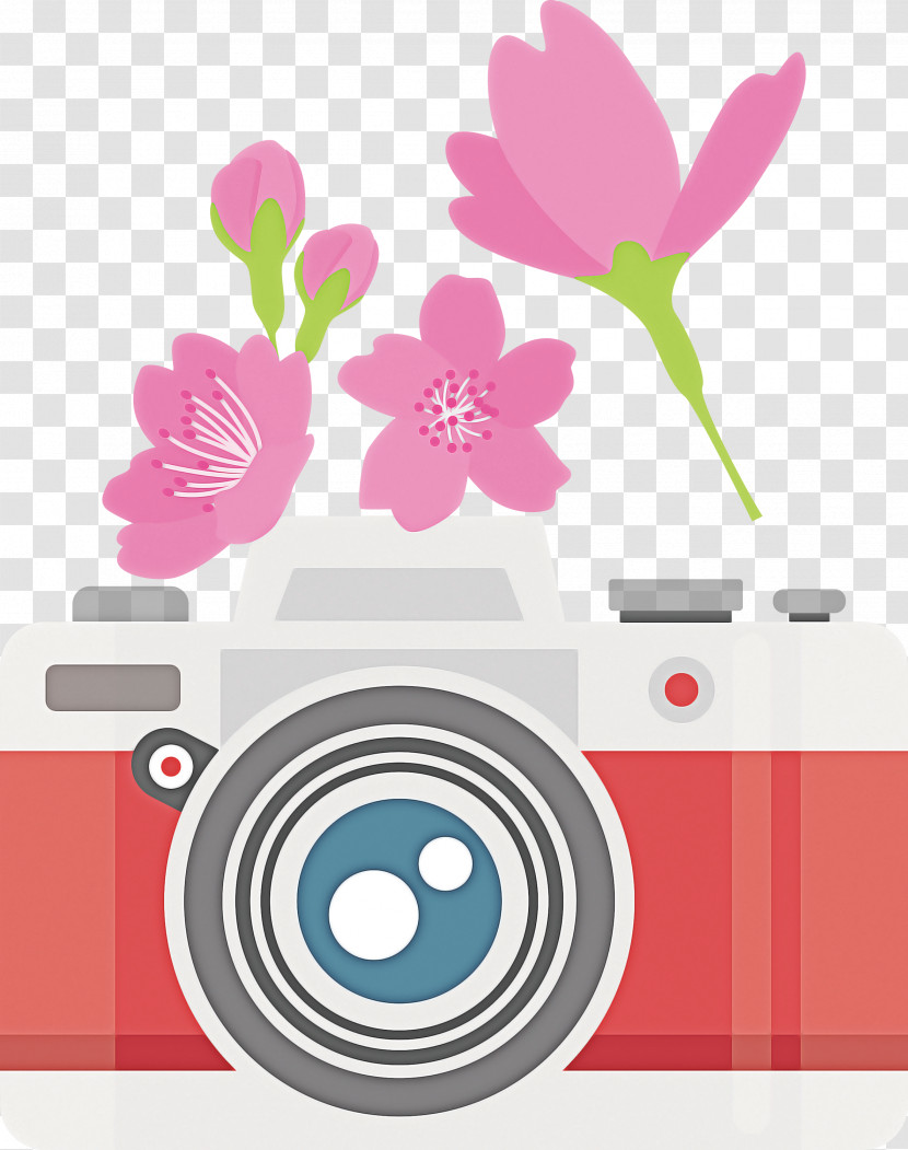 Camera Flower Transparent PNG