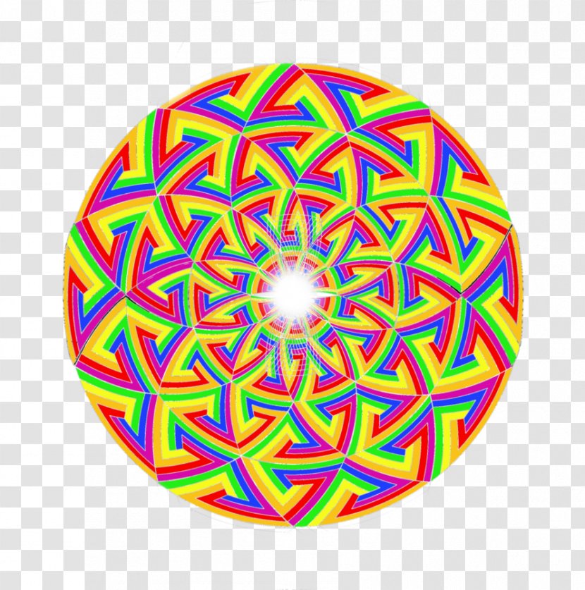 Psychedelia Kaleidoscope Fractal Hippie Toy - Symmetry - Free Market Transparent PNG