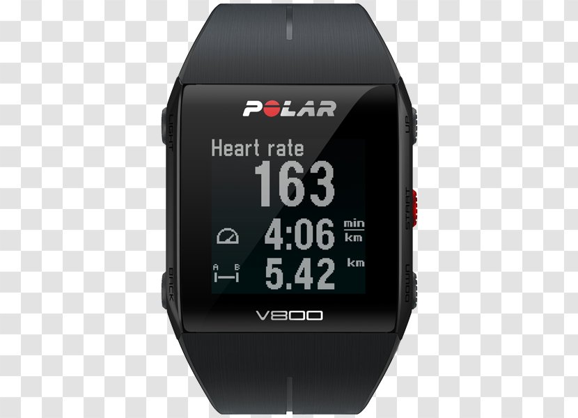 Watch Heart Rate Monitor Polar V800 Electro Clock - Accessory Transparent PNG