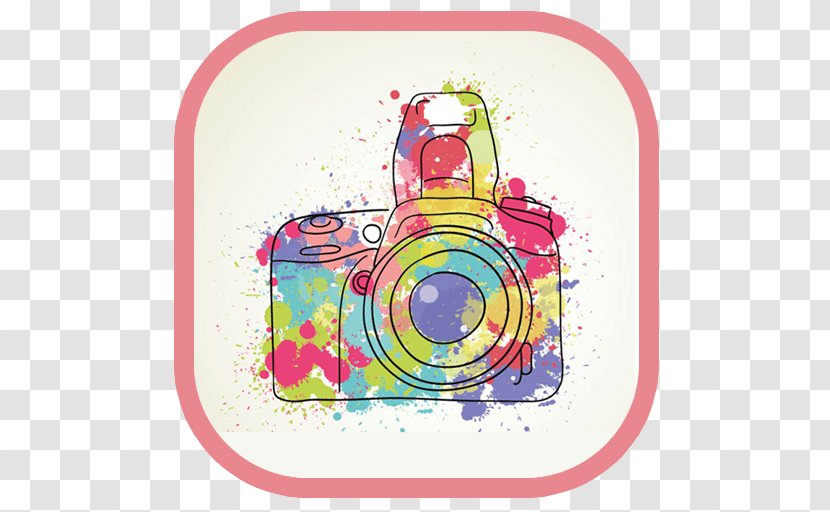 Photographic Film Drawing Photography Camera - Heart Transparent PNG