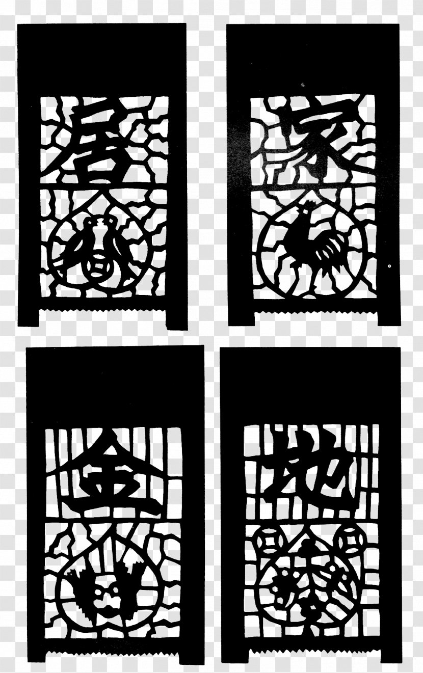 Visual Arts Window Black And White Structure Pattern - Door Flower Light Transparent PNG