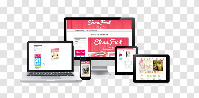 Logo Clean Eating Food Organization Brand - Display Device Transparent PNG
