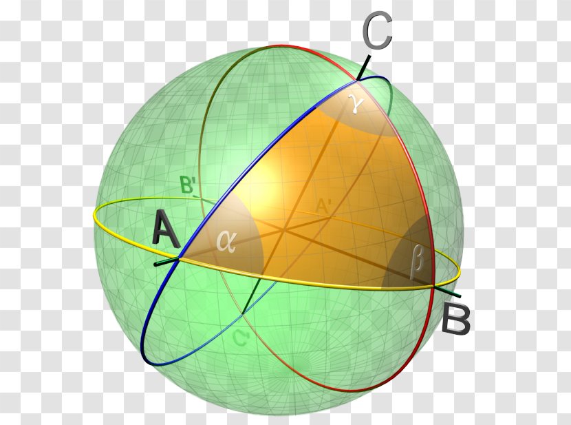 Spherical Trigonometry Solution Of Triangles Sphere Geometry Transparent PNG