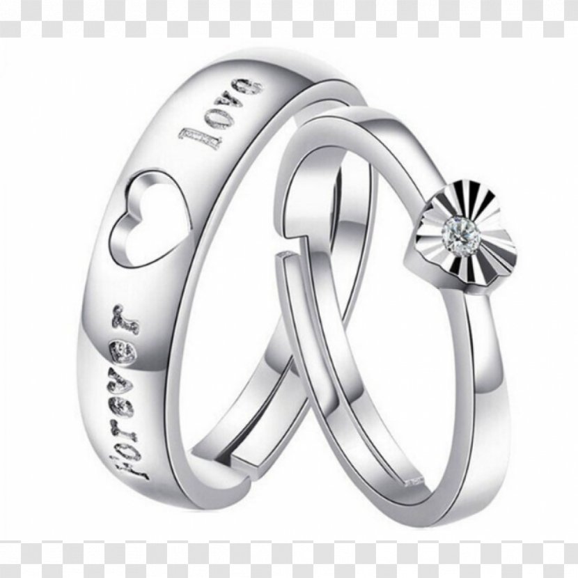 Wedding Ring Silver Pre-engagement - Heart - Deadpool Pocket Transparent PNG