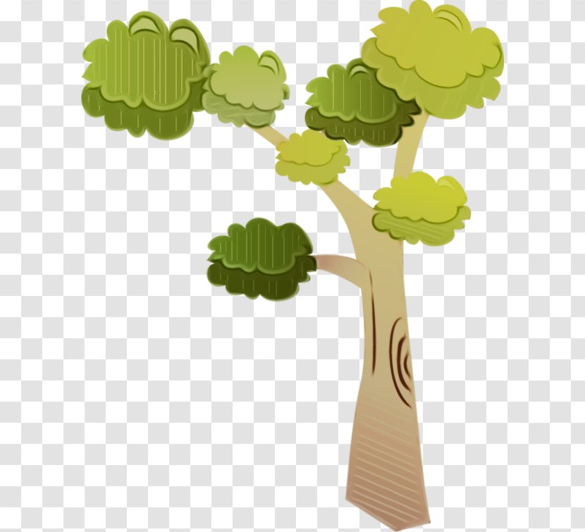 Leaf Green Tree Plant Stem - Paint - Symbol Flower Transparent PNG