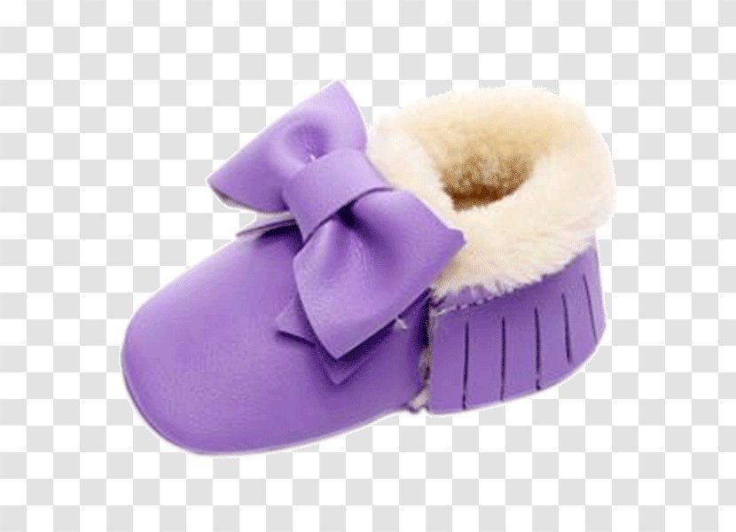 Slipper Shoe Snow Boot Infant - Purple Transparent PNG